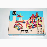 Magnetic Sticks Магнитный конструктор 64pcs