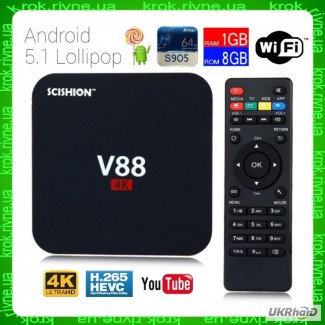 Андроид ТВ-приставка V88 (T95N, MXQ Pro) smart tv box
