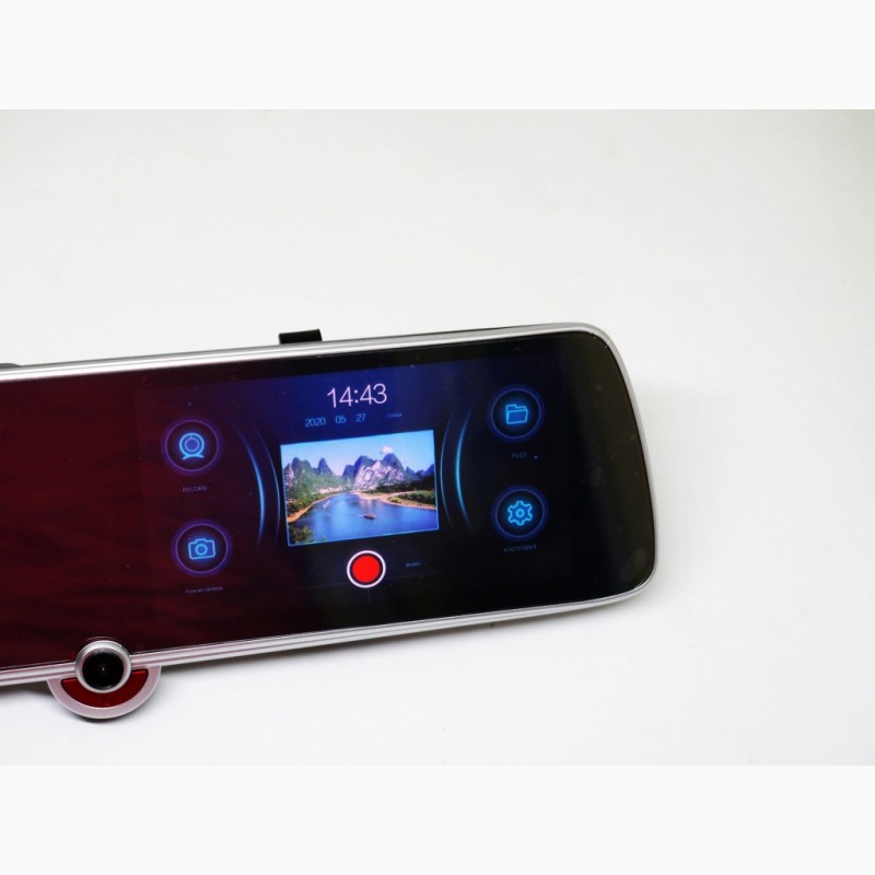 Фото 3. DVR CSZ-C33 Зеркало с видео регистратором с ТРЕМЯ камерами. 5 Сенсорный экран