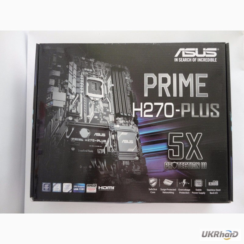 Фото 3. Материнская плата ASUS Prime H270-Plus (s1151, Intel H270, PCI-Ex16)