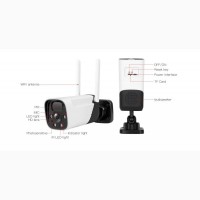 IP Wi-Fi камера CB11 2.0 Мп із віддаленим доступом вулична із сонячною панеллю (ACSee)